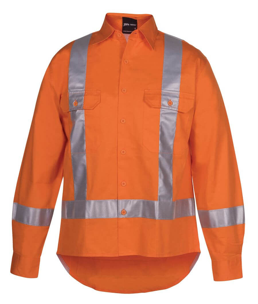 JB's Hi Vis (D+N) L/S 150G TTMC-W Tape Shirt (6DTLS)