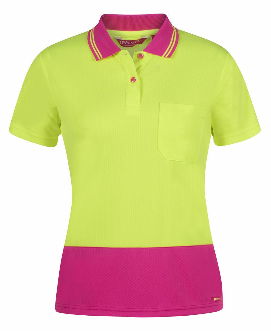 JB's Ladies Hi Vis S/S Jacquard Polo (6HJS1)