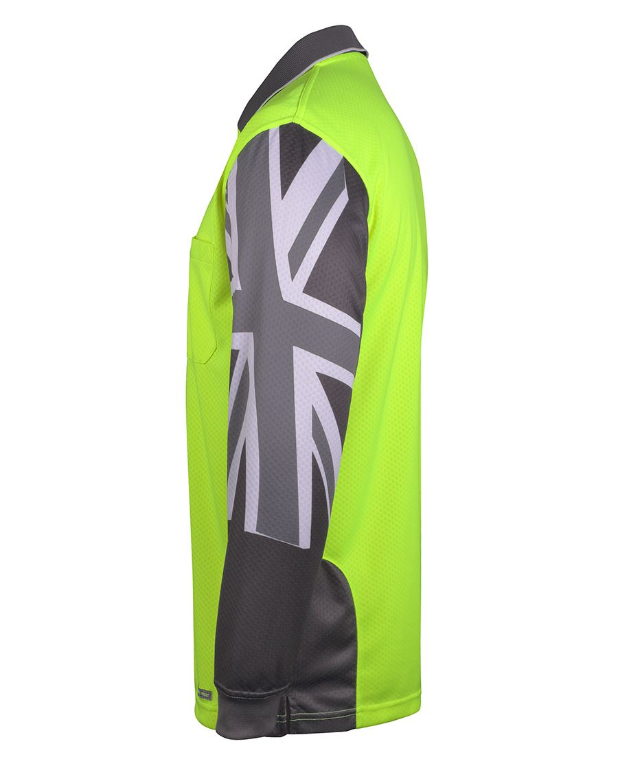 JB's Hi Vis L/S Southern Cross Polo (6HSCL)