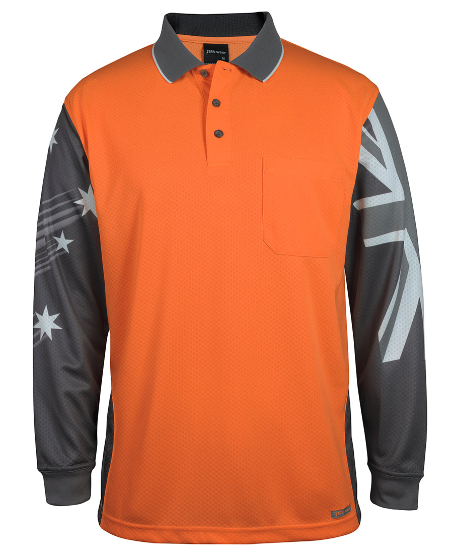 JB's Hi Vis L/S Southern Cross Polo (6HSCL)