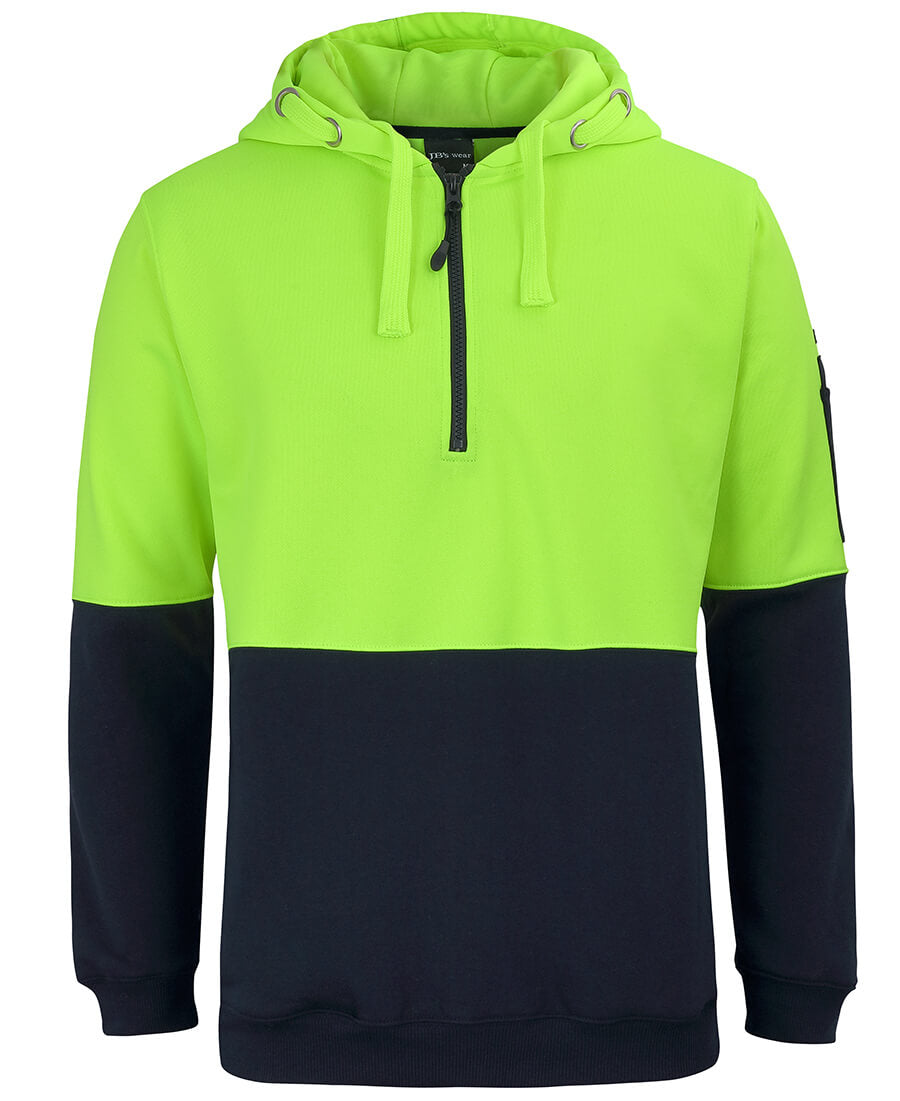 JB's Hi Vis 1/2 Zip Hoodie (6HVHZ)
