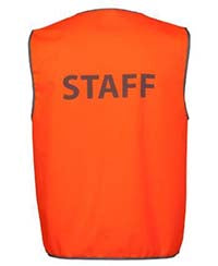 JB's Hi Vis Safety Vest Staff (6HVS6)