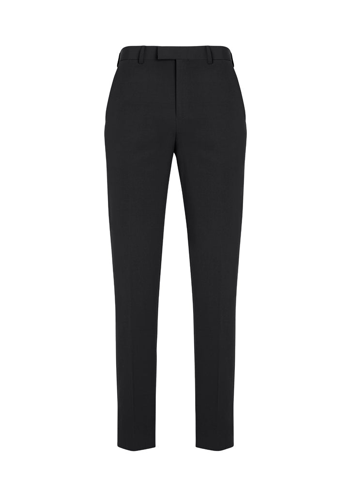 Biz Corporate Mens Slim Fit Flat Front Pant Stout (70716S)
