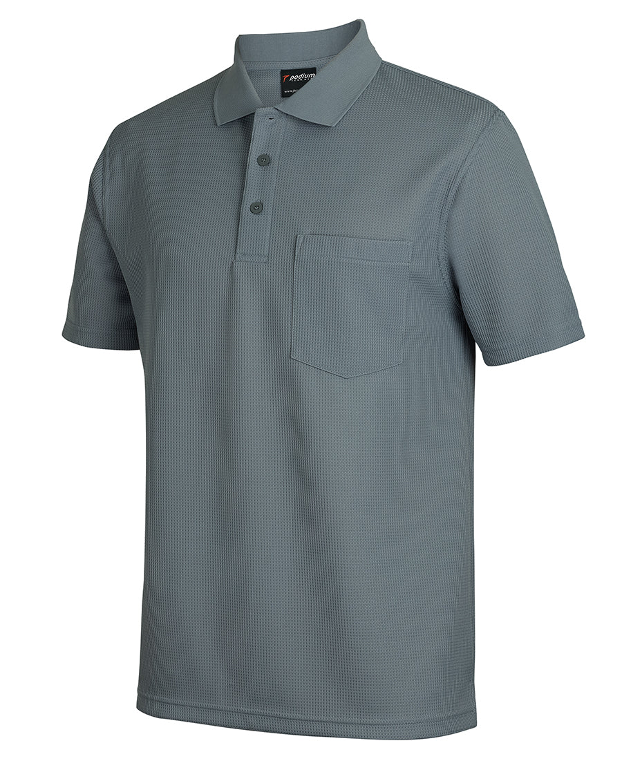 JB'S Adults Podium Waffle Pocket Polo (7WPP)