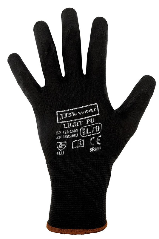 JB's Black Light PU Glove 12 Pack (8R004)