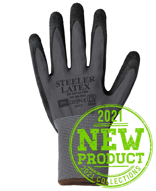 JB's Steeler Crinkle Latex Glove 12 Pack (8R029)