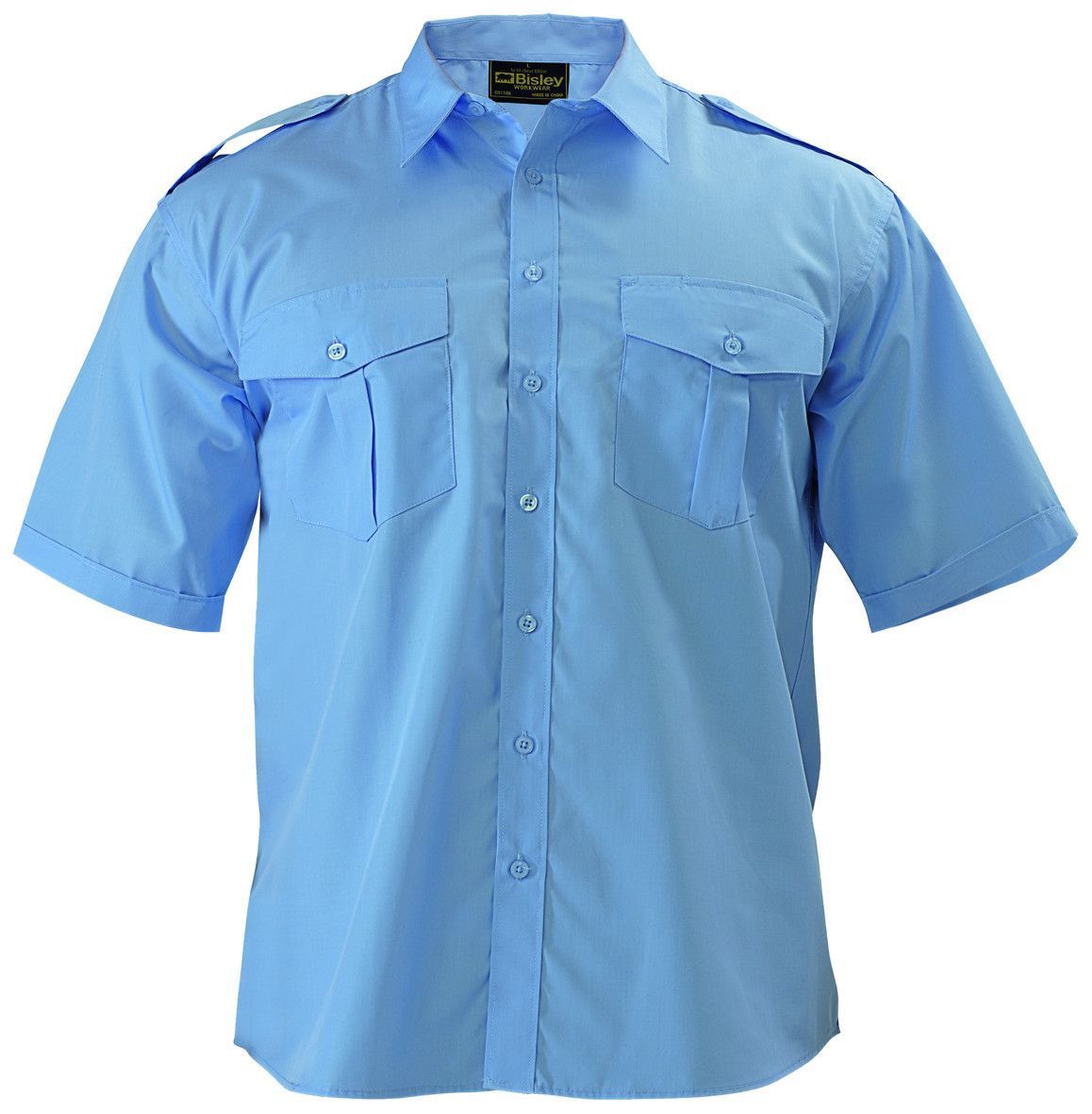 Bisley Epaulette Shirt - Short Sleeve-(B71526)