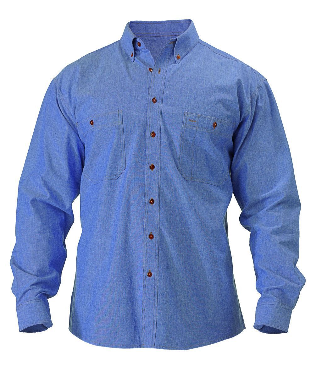 Bisley Chambray Shirt - Long Sleeve-(B76407)