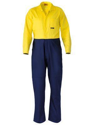 Bisley  2 Tone Hi Vis Coveralls Regular Weight-(BC6357)