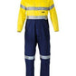Bisley  2 Tone Hi Vis Lightweight Coveralls 3m Reflective Tape-(BC6719TW)