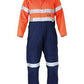 Bisley  2 Tone Hi Vis Lightweight Coveralls 3m Reflective Tape-(BC6719TW)