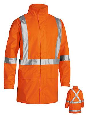 Bisley X Taped Hi Vis Rain Shell Jacket-(BJ6968T)