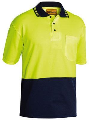 Bisley 2 Tone Hi Vis Polo Shirt - Short Sleeve-(BK1234)