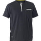 Bisley Flex & Move Cotton Rich Henley Short Sleeve Tee(BK1932)
