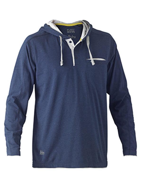 Bisley Flex & Move Cotton Rich Hoodies Long Sleeve Tee(BK6220)