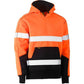 Bisley Taped Hi Vis Two Tone Fleece Pullover Hoodie (BK6619T)