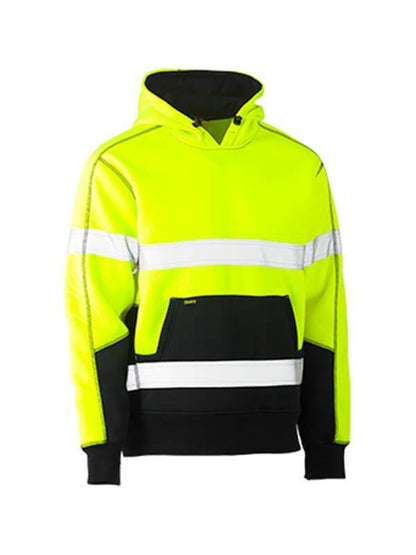 Bisley Taped Hi Vis Two Tone Fleece Pullover Hoodie (BK6619T)