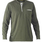 Bisley Flex & Move Cotton Rich Henley Long Sleeve Tee (BK6932)