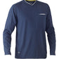 Bisley Flex & Move Cotton Rich V Neck Long Sleeve Tee (BK6933)