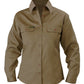 Bisley Ladies Drill Shirt - Long Sleeve-(BL6339)
