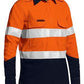 Bisley Tencate Tecasafe® Plus Womens Taped Two Tone Hi Vis Closed Front Vented Shirt-(BLC8075T)