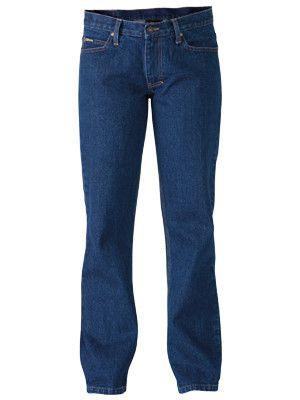 Bisley Industrial Womens Boot Leg Work Denim Jean-(BPL6053)