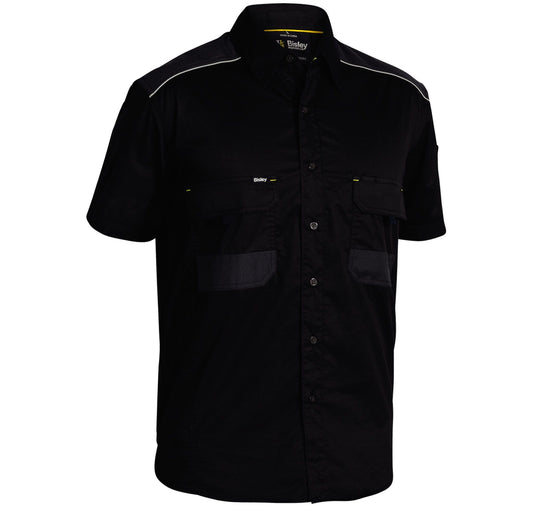 Bisley FLEX & MOVE™ Mechanical Stretch Shirt Short Sleeve-(BS1133)