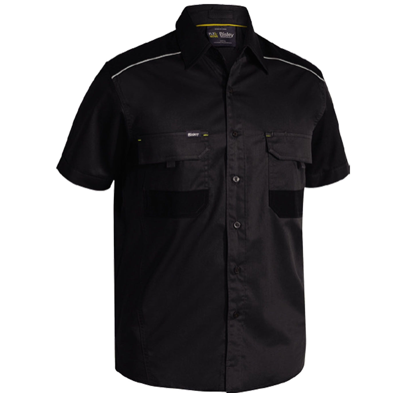 Bisley FLEX & MOVE™ Mechanical Stretch Shirt Short Sleeve-(BS1133)