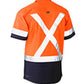 Bisley Flex & Move Two Tone Hi Vis Stretch Utility Shirt-Short Sleeve (BS1177XT)