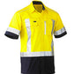 Bisley Flex & Move Two Tone Hi Vis Stretch Utility Shirt-Short Sleeve (BS1177XT)