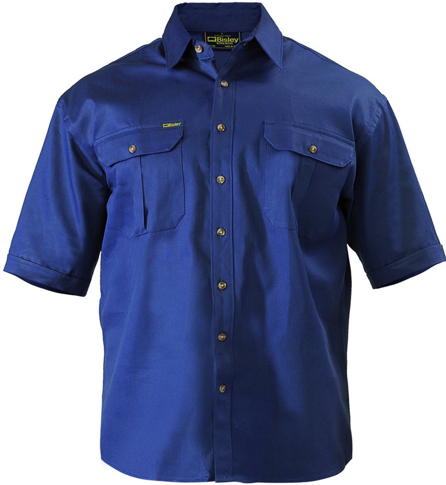 Bisley Original Cotton Drill Shirt - Short Sleeve-(BS1433)