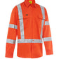 Bisley Taped X Back Cool Lightweight HI VIS Drill Shirt(BS6166XT)