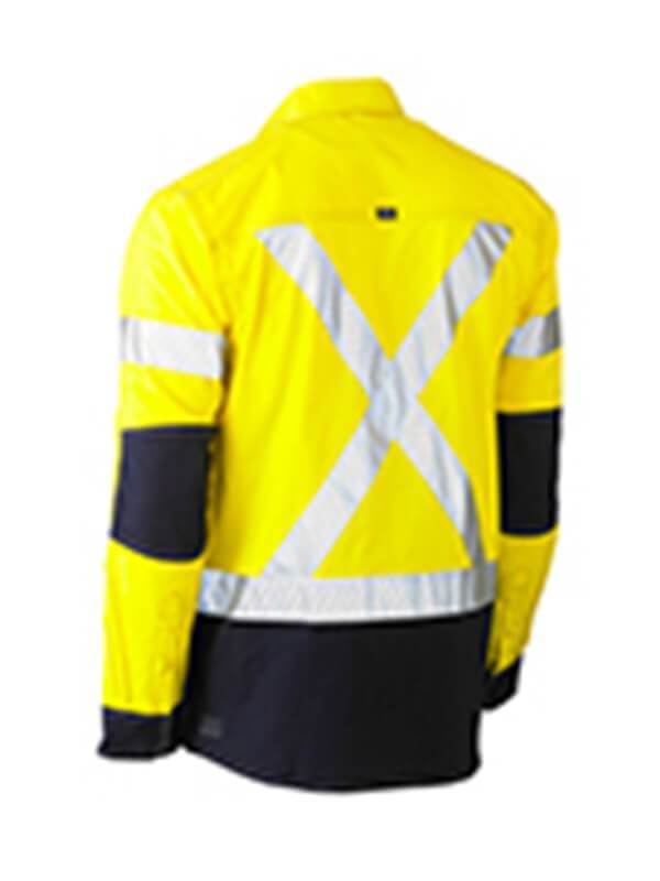 Bisley Flex & Move Tone HI Vis Stretch Utility Shirt-Long Sleeve (BS6177XT)