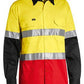 Bisley 3M Taped Hi Vis Cool Light Weight Three Tone Long Sleeve Shirt-(BS6697T)