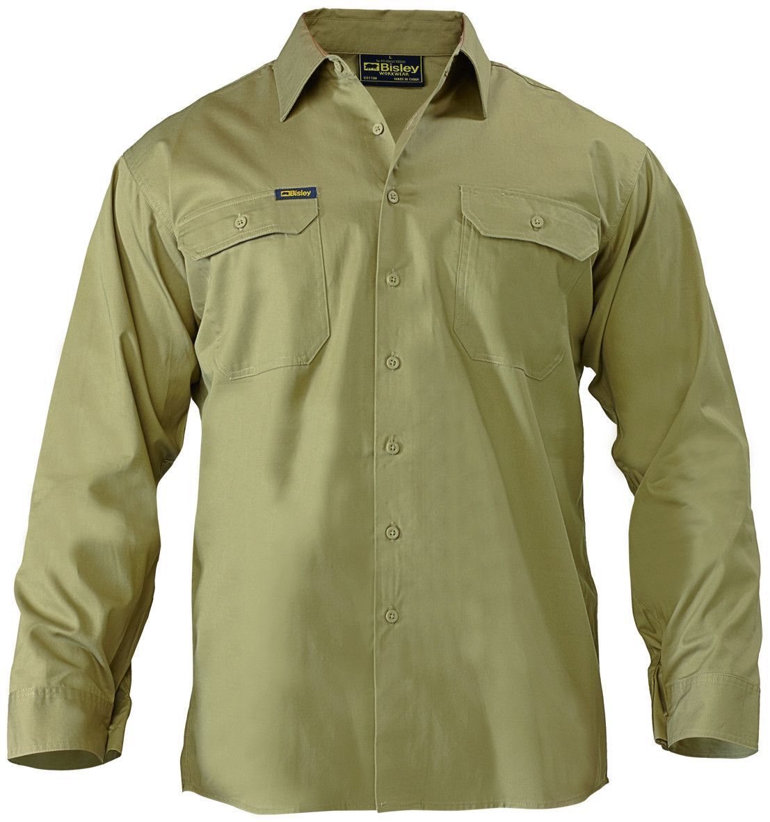 Bisley Cool Lightweight Drill Shirt - Long Sleeve-(BS6893)