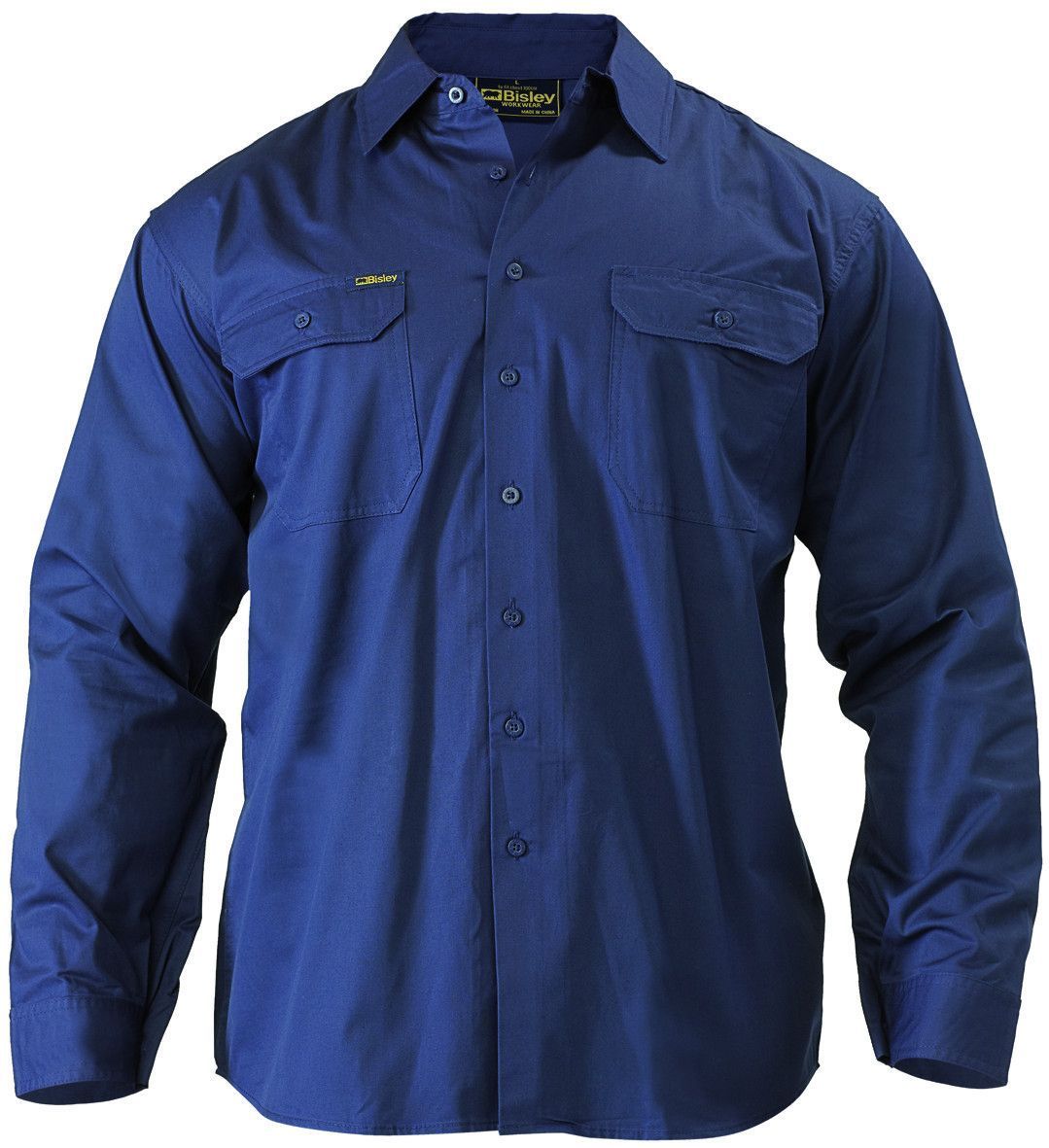 Bisley Cool Lightweight Drill Shirt - Long Sleeve-(BS6893)