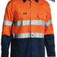 Bisley 2 Tone Hi Vis Gusset Cuff Shirt 3M Reflective-L/S 4 Pack-(BS68964P)