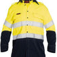 Bisley  Tencate Tecasafe® Plus Taped 2 Tone Hi Vis Fr Light Weight Vented Long Sleeve Shirt-(BS8098T)