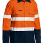 Bisley Tencate Tecasafe Taped Two Tone Hi Vis FR Lightweight Vented Shirt-(BS8237T)