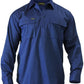 Bisley Closed Front Cotton Drill Shirt - Long Sleeve-(BSC6433)
