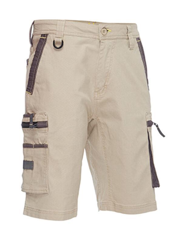 Bisley Flex & Stretch Utility Zip Cargo Short (BSHC1330)