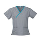 Biz Collection Ladies Contrast Crossover Scrubs Top (H10722)