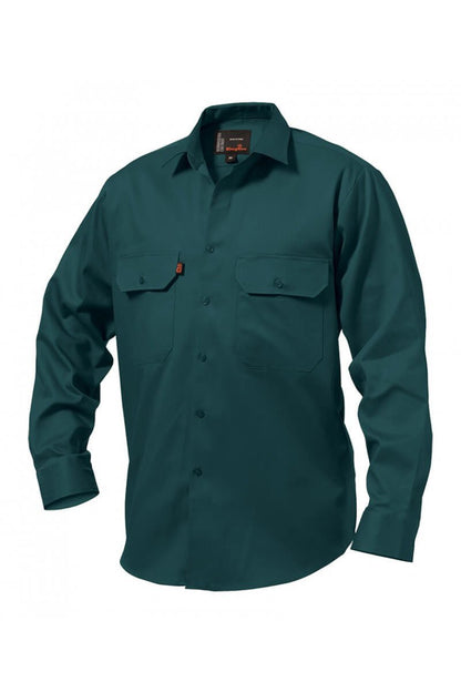 King Gee Long Sleeve Open Front Drill Shirt (K04010)