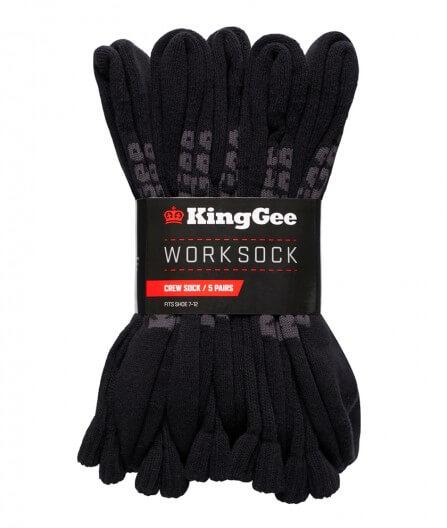 King Gee KG Crew Socks 5 Pack (K09035)