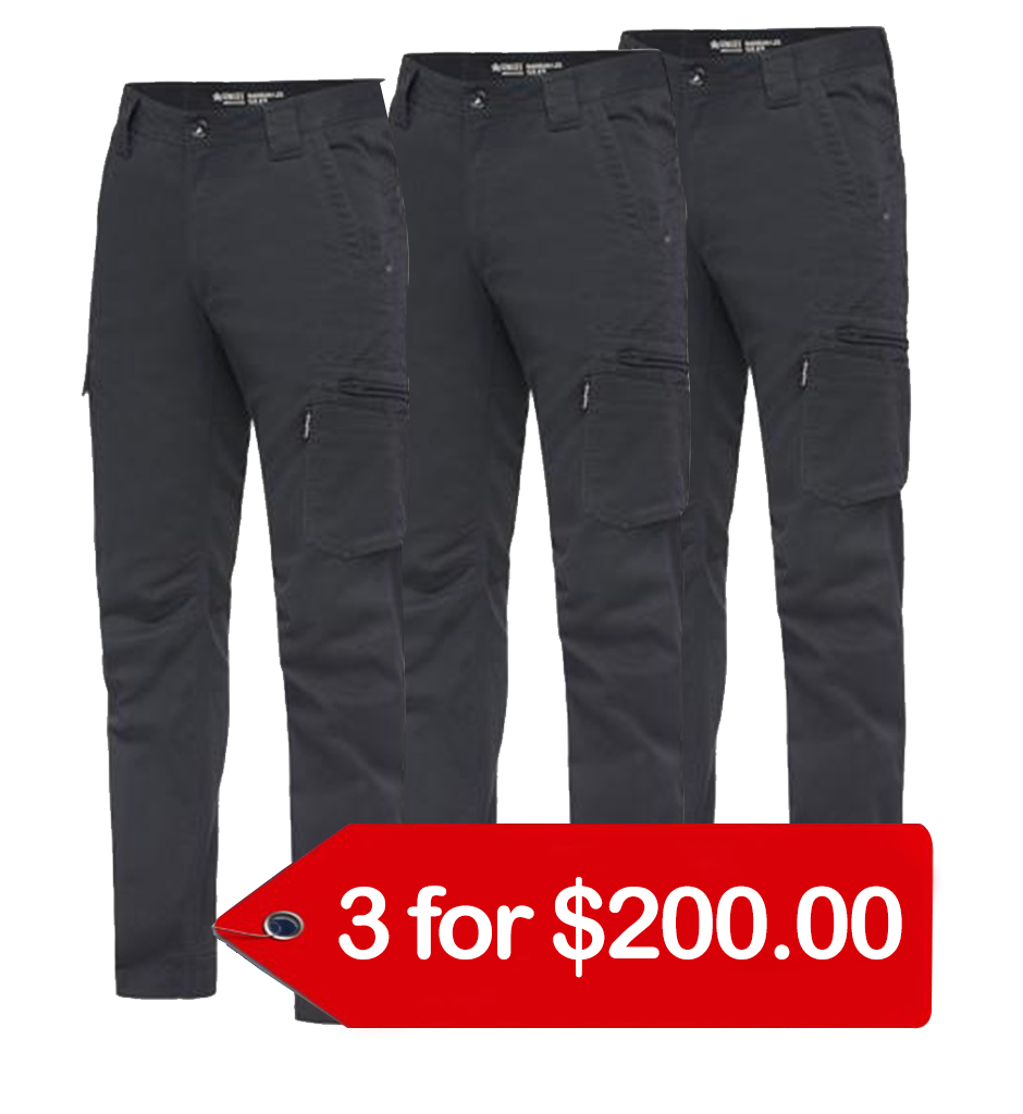 King Gee Narrow Tradie Pant (K13280-1)-3 Packs