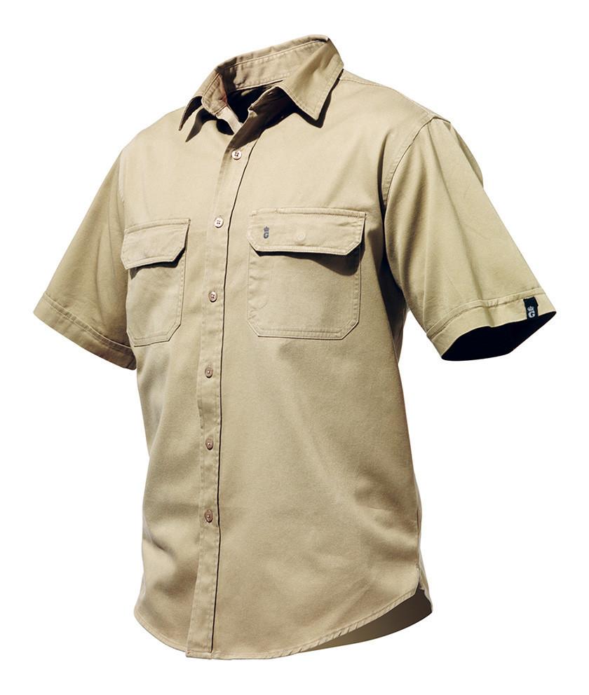 KingGee Worn G's Short Sleeve Shirt- 100% Cotton Drill