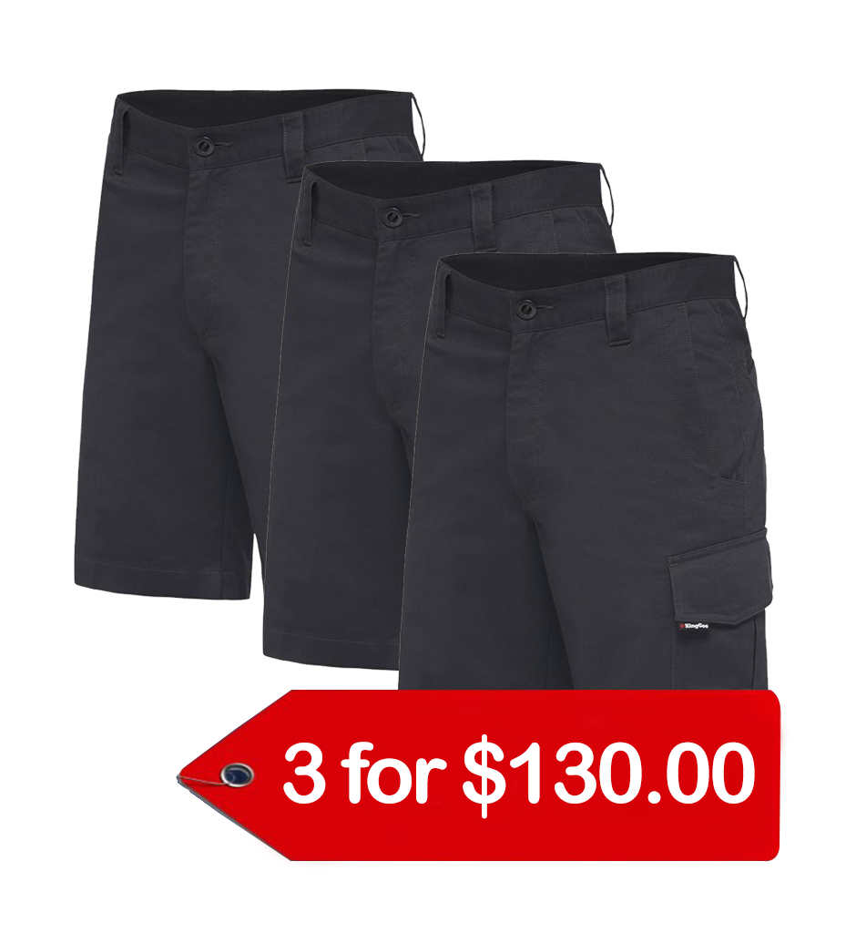 KingGee Workcool 2 Shorts (K17820-1)-3 Packs