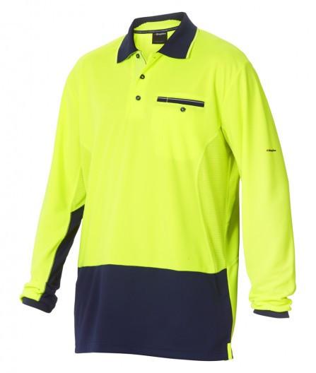 King Gee Workcool - WC 2 HI VIS POLO L/S