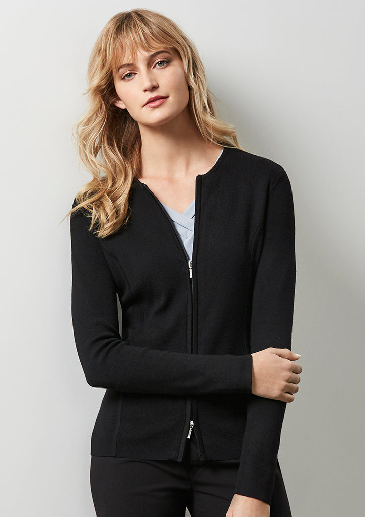 Biz Collection Ladies 2-Way Zip Cardigan (LC3505)