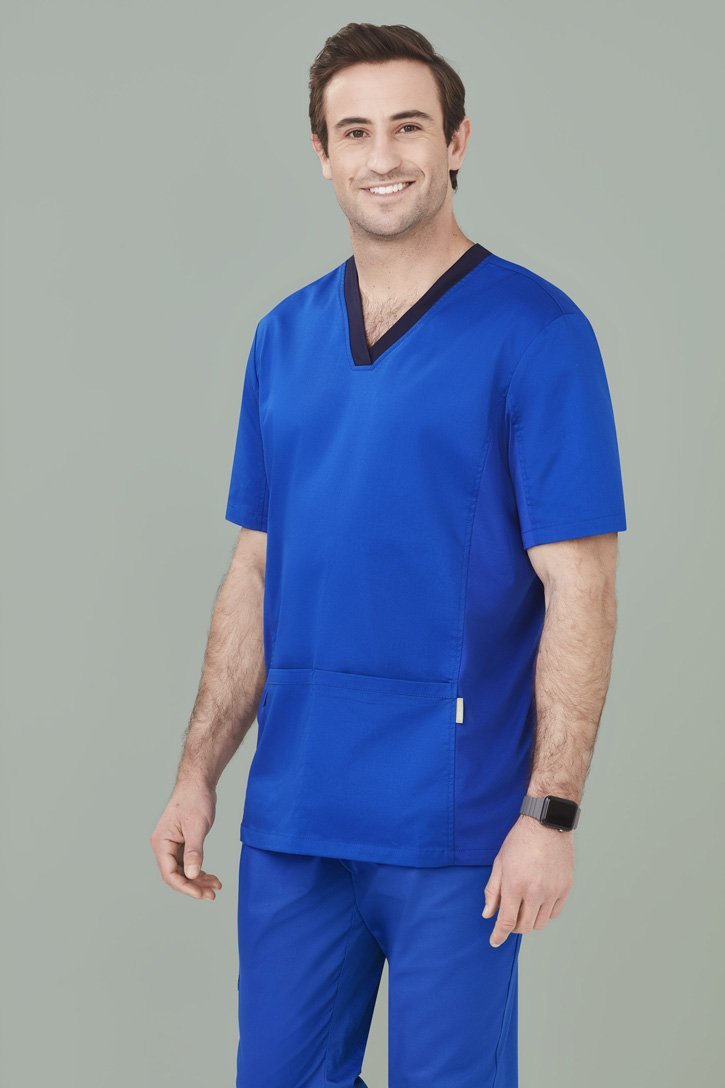 Biz Care Mens Riley V-neck Scrub Top (CST043MS)